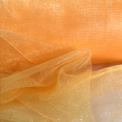 Tule Dori Shine - Amarelo - 1,50m de Largura