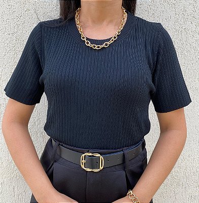 Blusa Easy Chic Preta