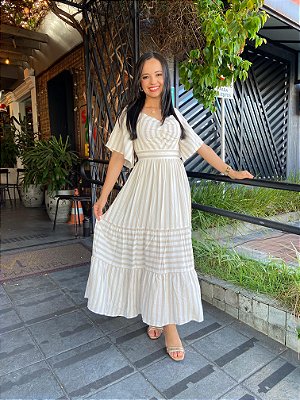 VESTIDO MILENA BEGE