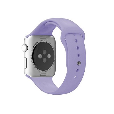 Pulseira para Apple Watch Silicone Lilás Largura da Pulseira:38/40/41/42(série