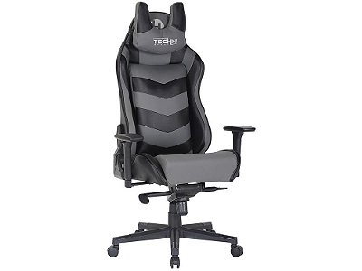Cadeira Gamer Techni Sport TS61 Preta e Cinza – Conforto Inteligente Para Quem Vive o Jogo