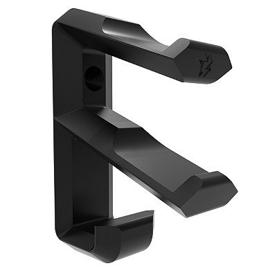 Suporte de Parede para Controles Xbox e PS5 com Apoio para Headset – Artbox3D, Fita Dupla Face, Preto