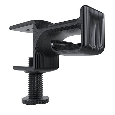 Suporte Ajustável para Headset Gamer – Prende na Borda da Mesa | ARTBOX3D, Compatível com Fone de Ouvido Universal, Impressão 3D, Cor Preta
