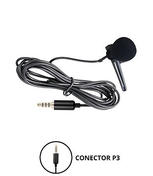 Microfone de Lapela Conector P3 NEW LIVE