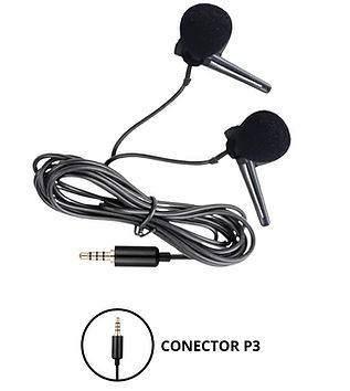 2 Microfones de Lapela Conector P3 Entrevista New Live