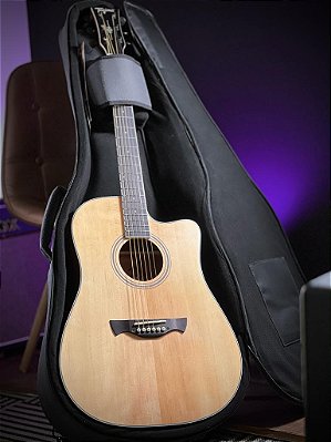 Violão Tagima Sunset Collection Elétrico Folk Tampo Sólido Natural