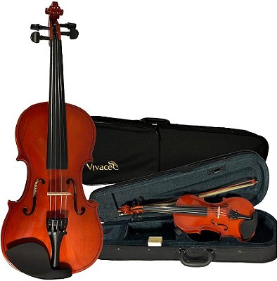 Violino Vivace Mozart 1/2 com case, arco, breu e cavalete