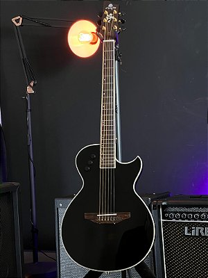 Violão Aço FLAT Marques VA-09 Preto Brilho Ativo
