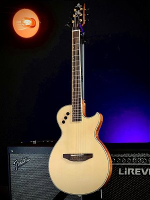 Violão Aço FLAT Marques VA-09 Cutaway Natural Brilho Ativo