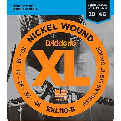 Encordamento de guitarra Daddario 0.10