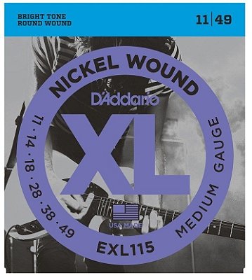Encordamento de guitarra Daddario 0.11