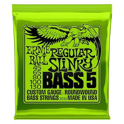Encordoamento para Baixo 5 cordas REGULAR SLINKY ERNIE BALL