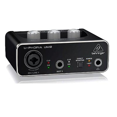 INTERFACE DE ÁUDIO BEHRINGER UM2 U-PHORIA