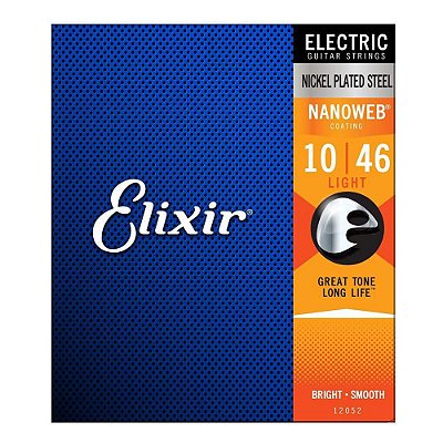 Encordamento de guitarra Elixir Nanoweb 0.10