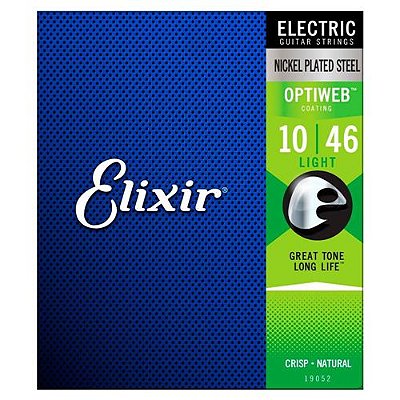 Encordamento de guitarra Elixir Optiweb 0.10