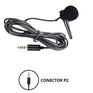 Microfone de Lapela Conector P2 NEW LIVE