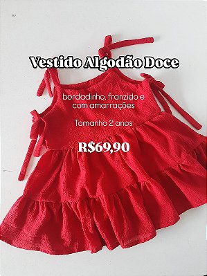Vestido Algodão Doce