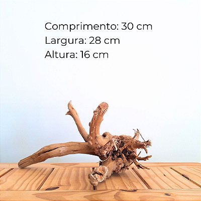 Raiz Natural Para Decoração de Aquários - Ocean Tech