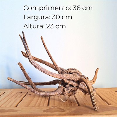 Raiz Natural Para Decoração de Aquários - Ocean Tech