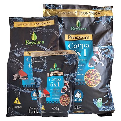 Ração Para Peixes Poytara Carpa Premium 6x1