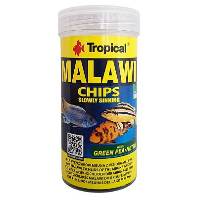 Ração Para Peixes Malawi Chips 130g - Tropical