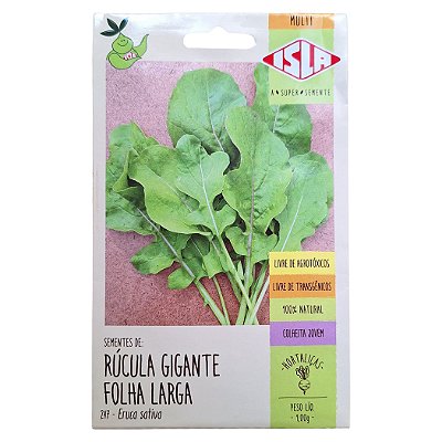 Semente de Rúcula Gigante Folha Larga 1 g - Isla Multi 247.21