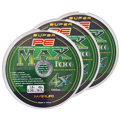 Linha Multifilamento Maruri Super PE Max Force 4x 100 m
