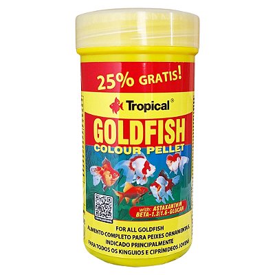 Ração Para Peixes Kinguios Tropical Goldfish Colour Pellet 45g