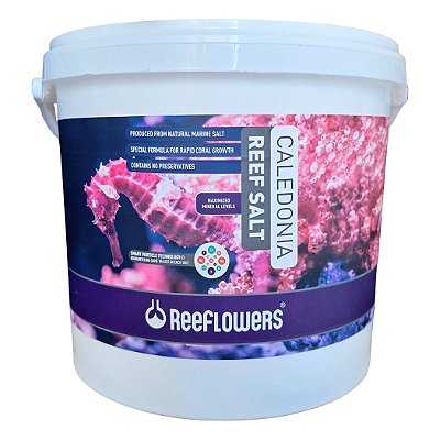Sal Para Aquário Marinho Caledonia Reef Salt 6,5 kg - ReeFlowers