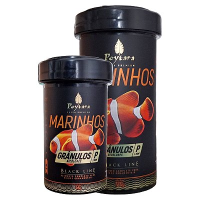 Ração Para Peixes Poytara Marinhos Black Line P