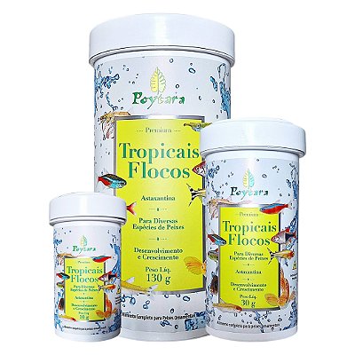 Ração Para Peixes Poytara Tropicais Flocos