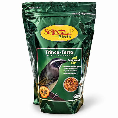 Ração Sellecta Trinca Ferro Natural Mini Extrusado 500 g