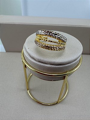 ANEL  3 CORES 2 SEMI AROS