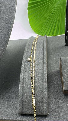 PULSEIRA MALHA DUPLA ZIRCÔNIA