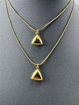 CORRENTE COM PINGENTE DUPLA