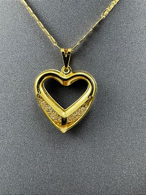 PINGENTE CORAÇÃO CRAVEJADO