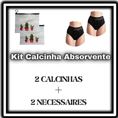 Kit Maternidade: sutiã e calcinha absorvente