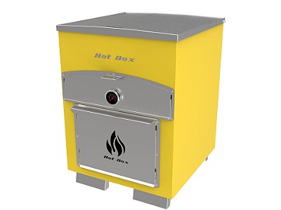 Forno de Pizza e Churrasqueira 2 EM 1 - AMARELO - BANCADA