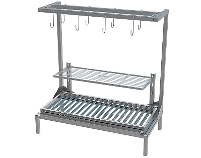 Churrasqueira Residencial INOX 430 De Alvenaria Com Tendal - 68 x 34cm