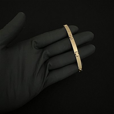 BRACELETE IMPERIAL( 5mm- 21cm) - BANHADO A OURO 18K