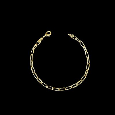 PULSEIRA CARTIE MEIA CANA (4MM -5g) - 20CM - BANHADO A OURO 18K