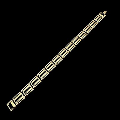 Bracelete Romano todo vazado – Banhado a Ouro 18K