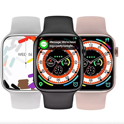 Smartwatch W29 Pro Series 9 – Banhado a Ouro 18K