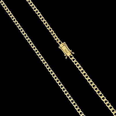 Corrente Pitbull 2mm 50/60/70cm – Banho Ouro 18k