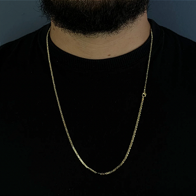 Corrente Piastrine 2mm – Escolha o Tamanho 50, 60 ou 70cm – Banhada a Ouro 18K