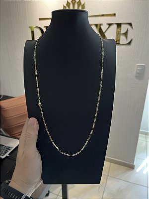 CORRENTE 3x1 (2MM - 50, 60cm ou 70cm)  -  BANHADO A OURO 18k