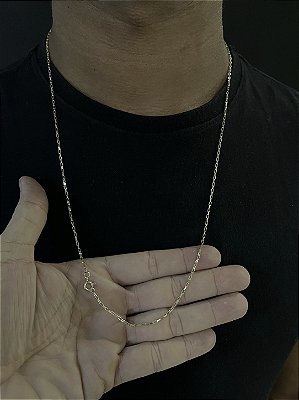 Corrente Tijolinho 1.5mm – Escolha o Tamanho 50, 60 ou 70cm – Banhada a Ouro 18K