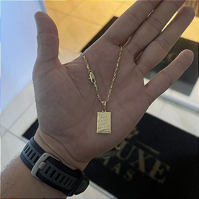 Corrente Tijolinho 2mm – Escolha o Tamanho 50, 60 ou 70cm – Banhada a Ouro 18K
