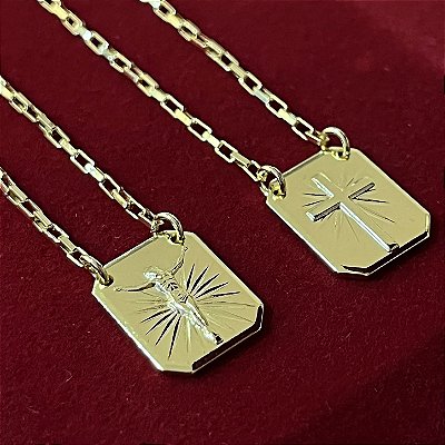 Corrente Tijolinho 2mm – Escolha o Tamanho 60 ou 70cm – Banhada a Ouro 18K