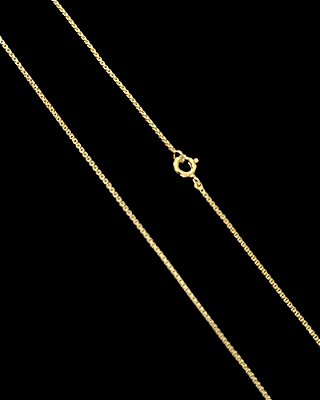 CORRENTE VENEZIANA( 1.5MM - 50, 60cm ou 70cm)  -  BANHADO A OURO 18k